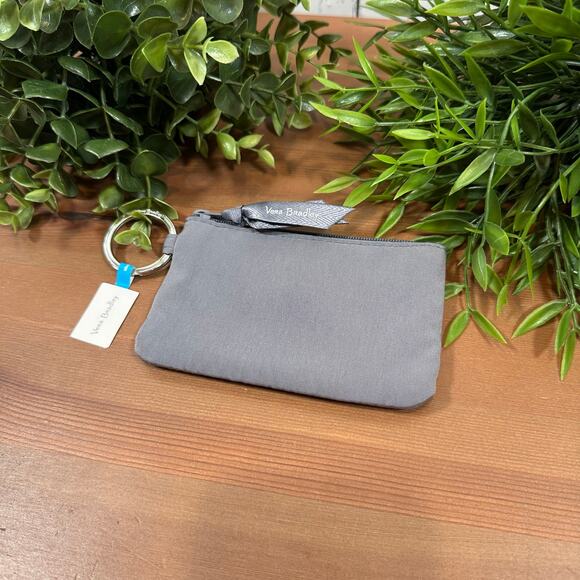 Vera Bradley Carbon Gray Zip Id Case - Picture 3 of 6